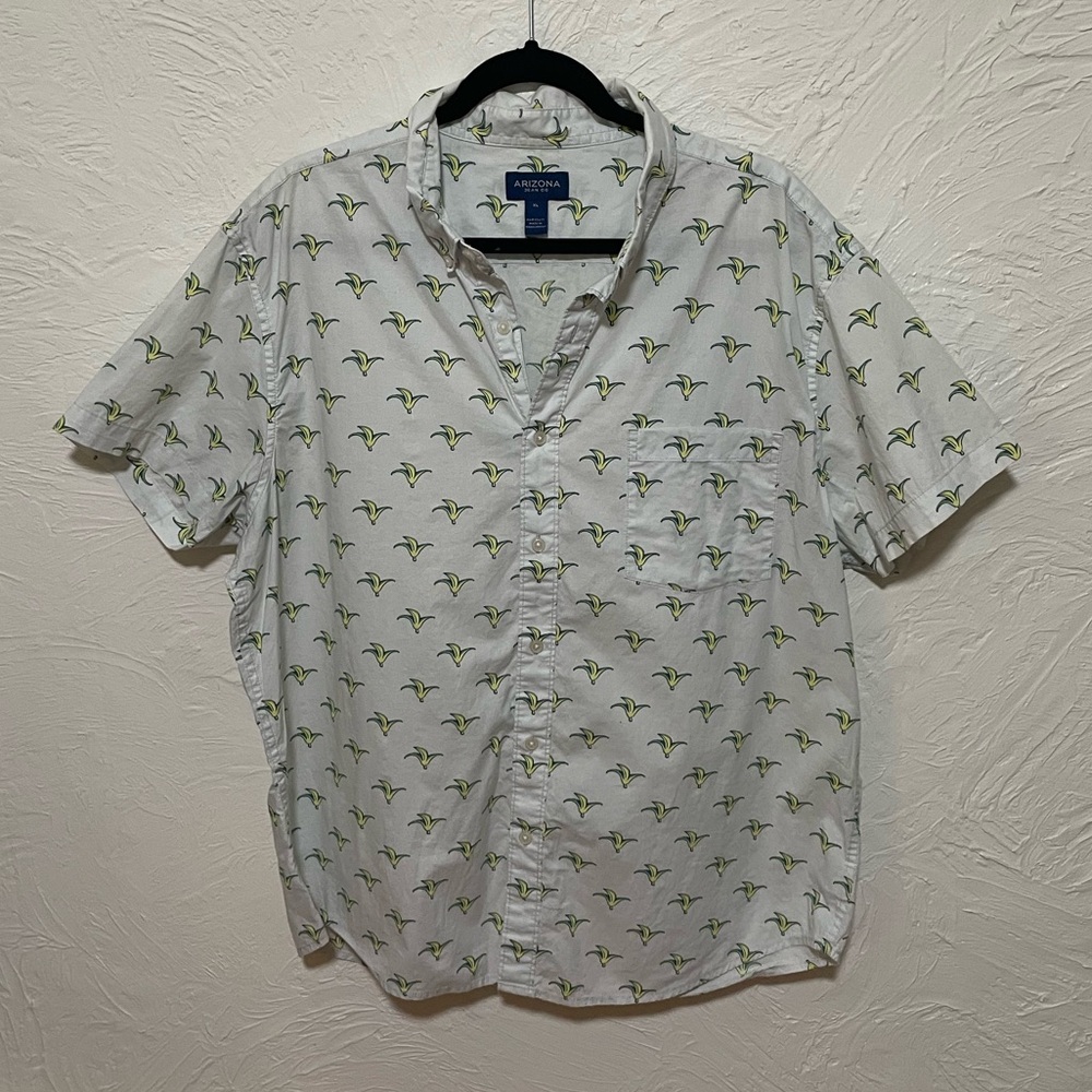 Arizona Button Down Shirt with Banana Peel Design